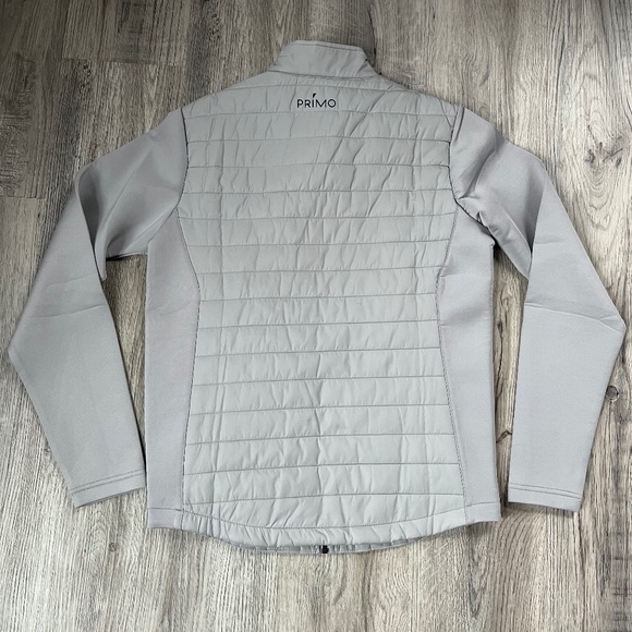 Primo Small Hybrid Quilted Puffer Lightweight Full Zip Jacket Outdoor Grey Golf - Picture 9 of 10